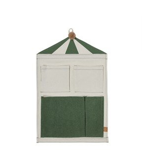 Zöld-krémszínű textil függő rendszerező 40x1x60 cm Circus – OYOY Mini