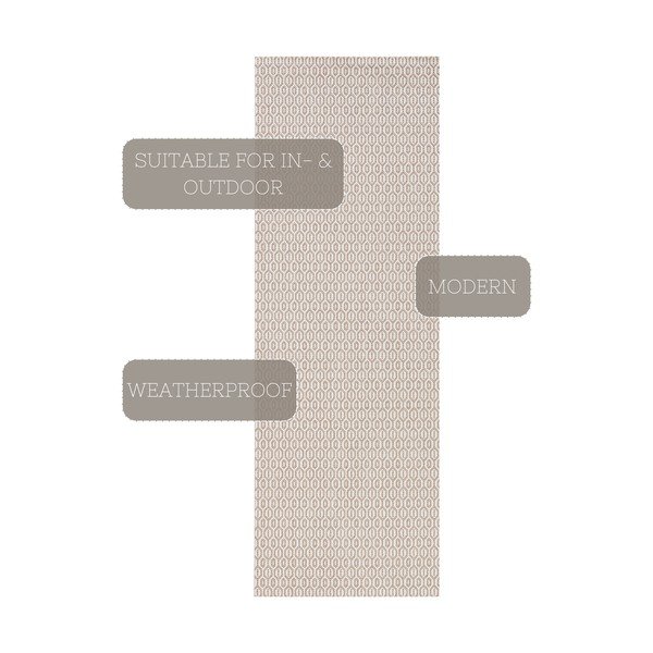 Coin szürke kültéri futószőnyeg, 80 x 200 cm - NORTHRUGS-image-3
