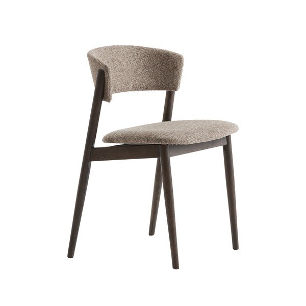 Bézs-sötétbarna fém étkezőszék szett 2 db-os Revere – Unique Furniture