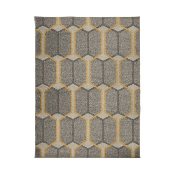 Urban Trellis szürke szőnyeg, 200 x 275 cm - Flair Rugs