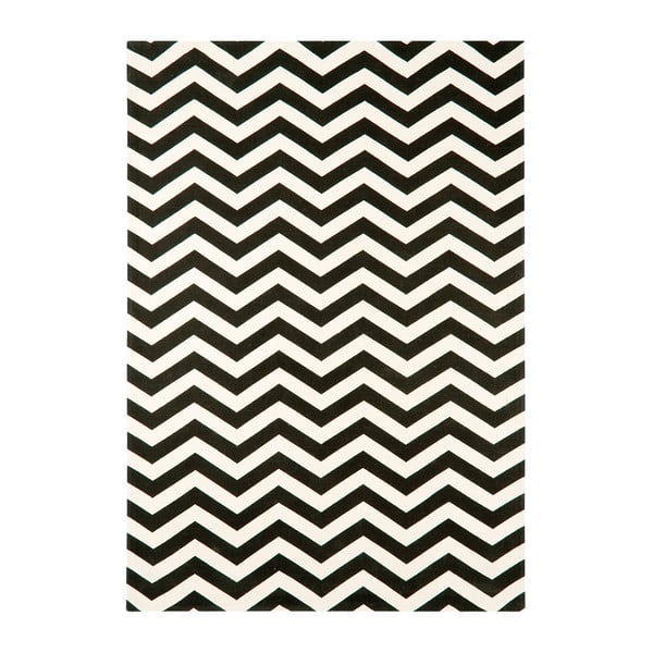 Zig Zag fekete-fehér szőnyeg, 120 x 170 cm - Asiatic Carpets