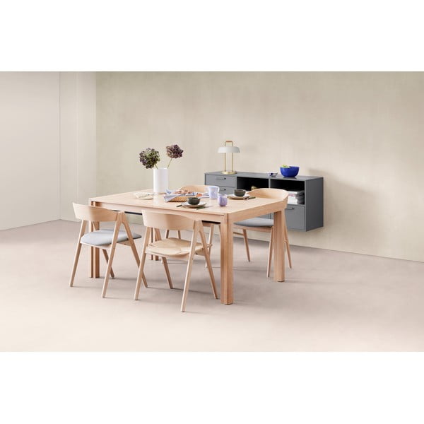 Bővíthető étkezőasztal tölgyfa dekoros asztallappal 96x160 cm Join by Hammel – Hammel Furniture-image-1