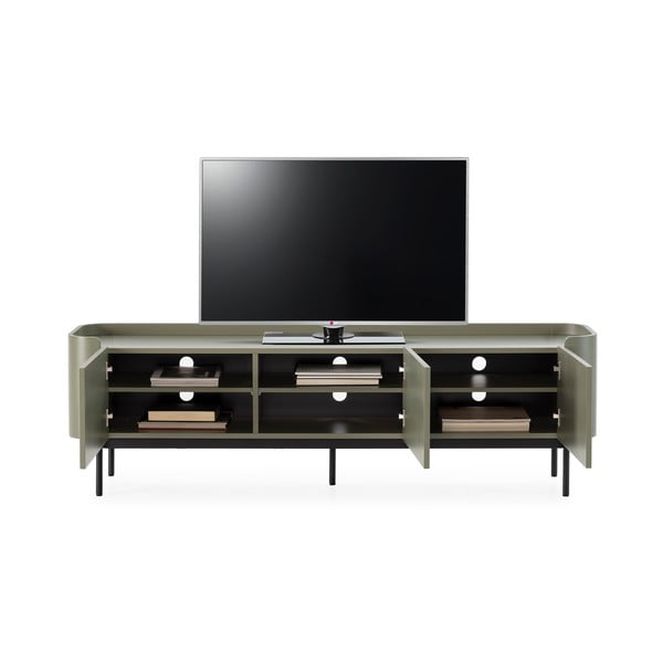 Zöld TV-állvány 180x55x40 cm Willa – MOME-image-3