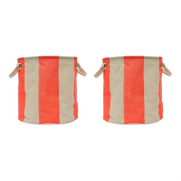 Textil tárolókosár szett 2 db-os ø 32x32 cm Kara – OYOY Living Design