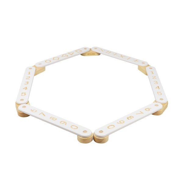 Fehér borovi fenyő egyensúlyozó pálya 10x408x5 cm Montessori – Meowbaby