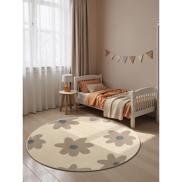 Bézs gyerek szőnyeg ø160 cm Bloomy – Hanse Home-image-1