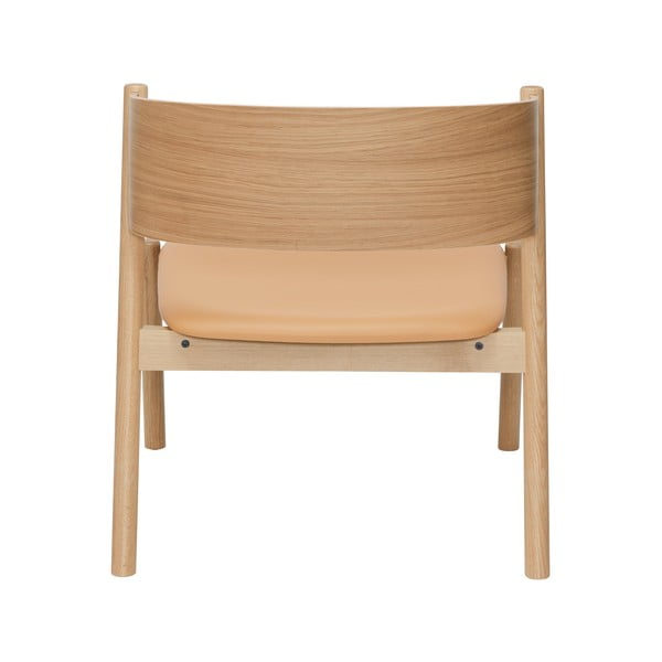 Világosbarna fotel Oblique – Hübsch-image-3