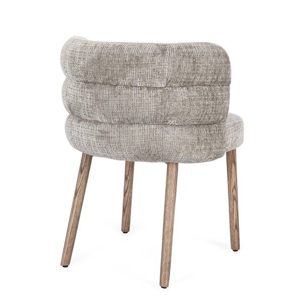 Szürke kárpitozott étkezőszék Ilma – Bizzotto-image-3