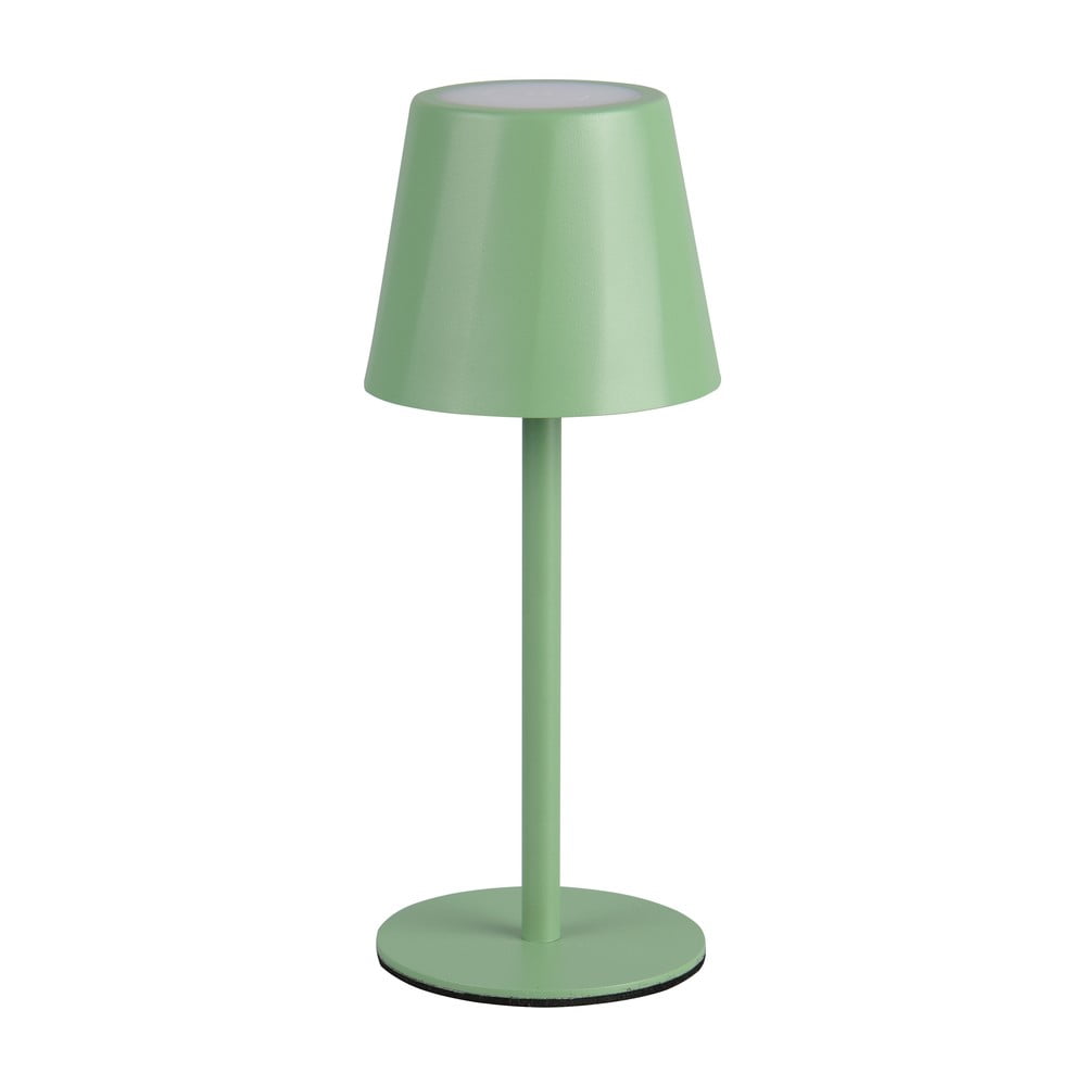 Világoszöld LED asztali lámpa fém búrával (magasság 21 cm) Diaz Trio