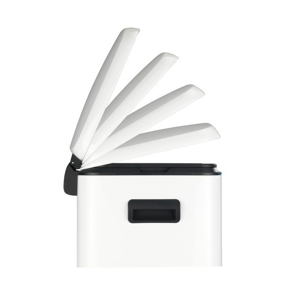 Fehér pedálos dupla szemetes, 2 x 20 l - Wenko-image-2