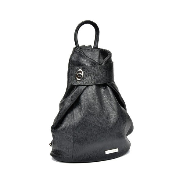 Makna fekete bőr hátizsák - Anna Luchini-image-2
