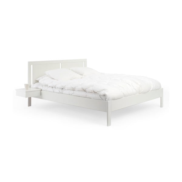 Koli Tina kézzel készített fehér tömör nyírfa ágy, 160 x 200 cm - Kiteen
