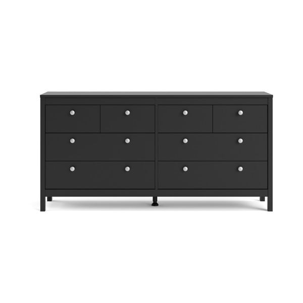 Fekete alacsony komód 159x80 cm Madrid – Tvilum-image-2