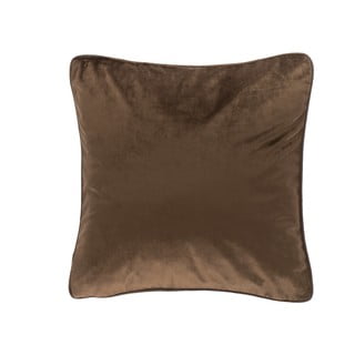 Velvety sötétbarna díszpárna, 45 x 45 cm - Tiseco Home Studio