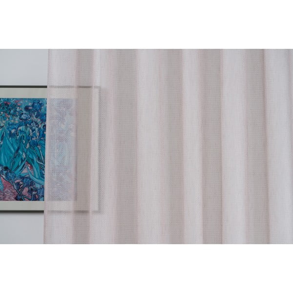Rózsaszín átlátszó függöny 140x260 cm Modena – Mendola Fabrics-image-3
