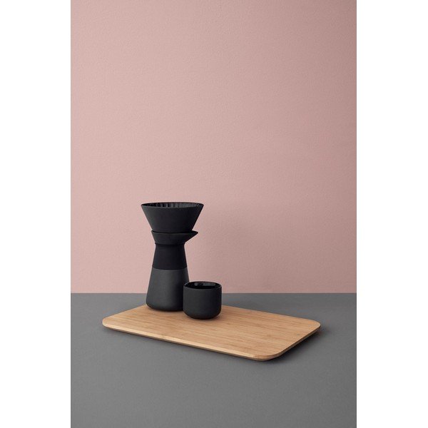 Fekete kőedény kotyogós kávéfőző 600 ml Theo – Stelton-image-4