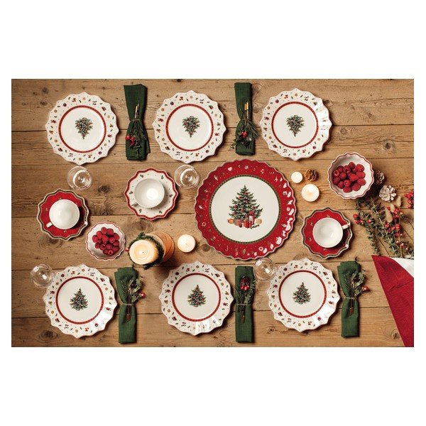 Fehér porcelán karácsonyi bögre és csészealj, 0,3 l - Villeroy & Boch-image-1
