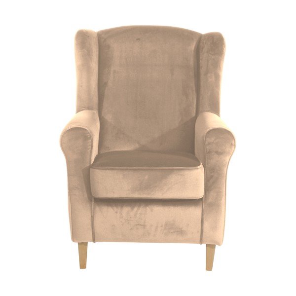 Lorris Velour Sand barna füles fotel - Max Winzer-image-2