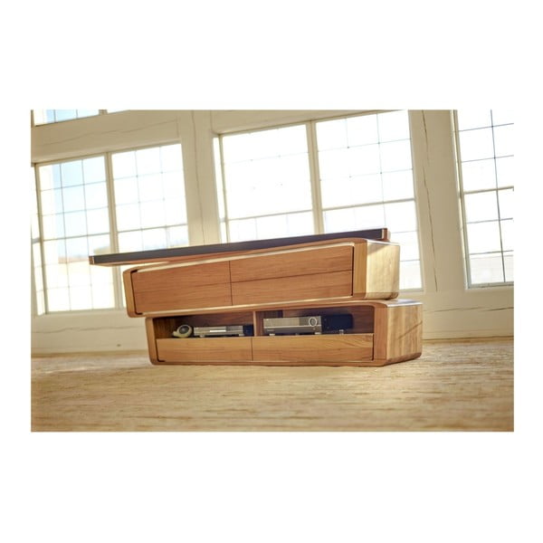 Hang tömör tölgyfa fali TV komód - Javorina-image-3