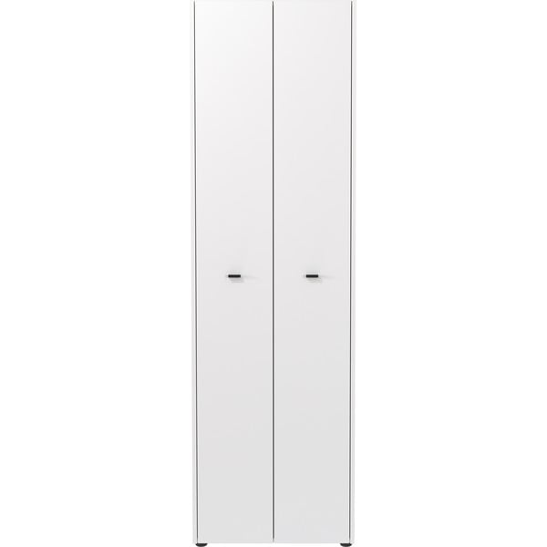Fehér-natúr színű ruhásszekrény 59x198 cm Lucena – Germania