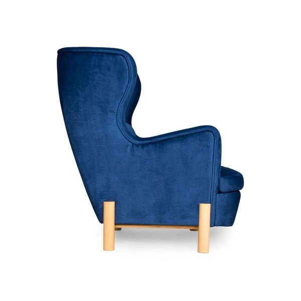 Ingrid Navy Blue sötétkék füles fotel - SKANDICA-image-2