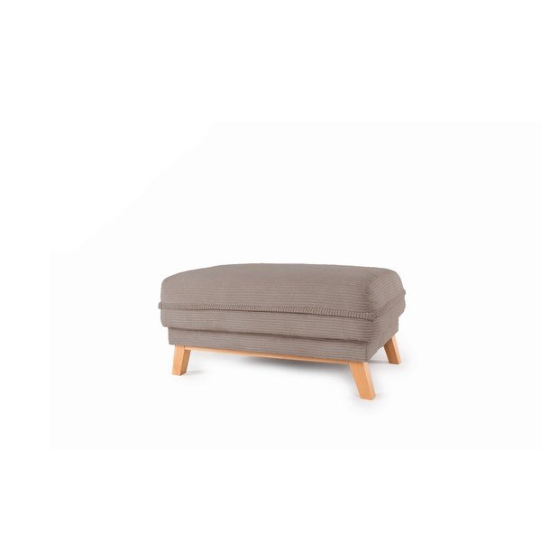 Szürkésbarna kordbársony lábtartó Tori – Bonami Selection-image-1