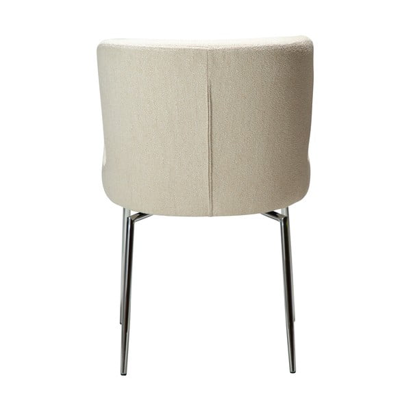 Krémszínű kárpitozott étkezőszék Glam – DAN-FORM Denmark-image-2