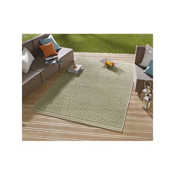 Karo zöld kültéri szőnyeg, 200 x 290 cm - Bougari-image-3
