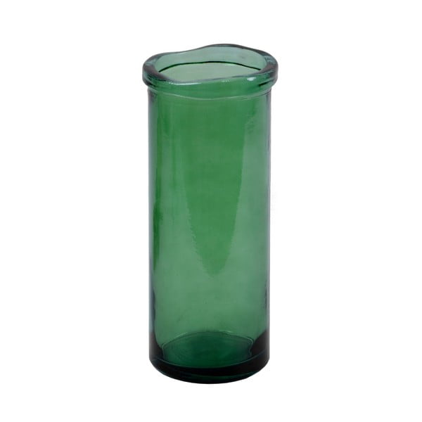 Simplicity zöld újrahasznosított üveg váza, magasság 36 cm - Ego Dekor
