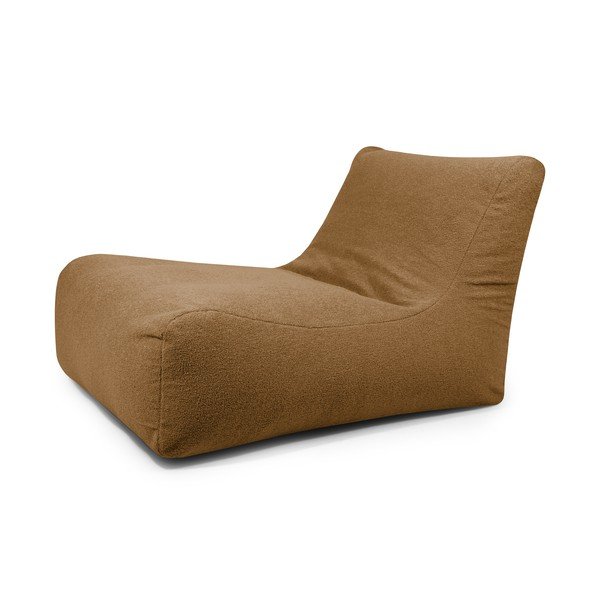 Barna buklé babzsákfotel Lounge 100 – SLOWDOWN
