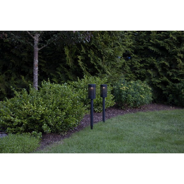 Blace fekete napelemes LED világítás rozsdamentes acélból, magasság 46 cm - Star Trading-image-3