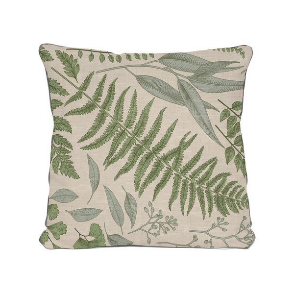 Botanical bézs párna levélmotívummal, 45 x 45 cm - Really Nice Things -image-3