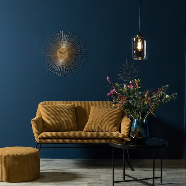 Peony Large aranyszínű falióra, ø 60 cm - Karlsson-image-2