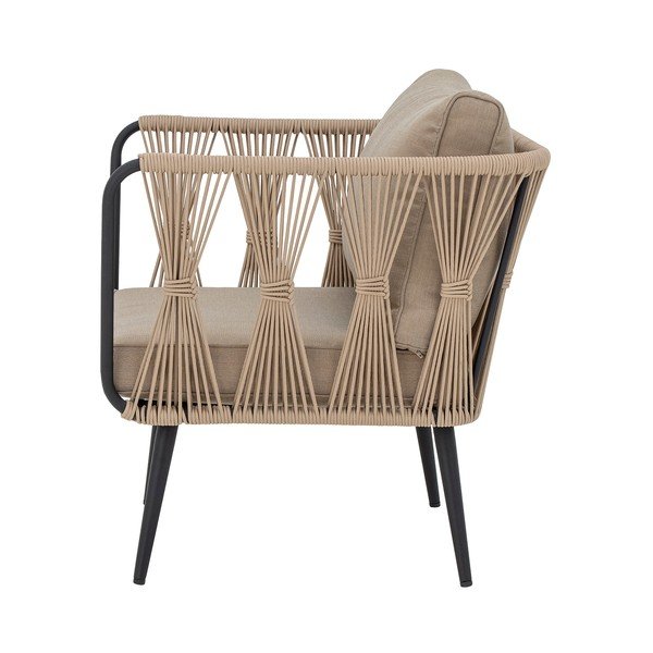 Bézs párnázott kerti fotel Pavone – Bloomingville-image-2