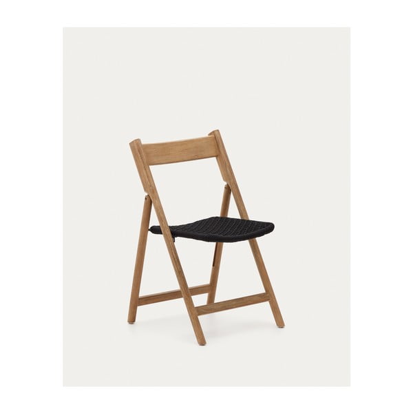Fekete-natúr színű tömörfa kerti szék Dandara – Kave Home