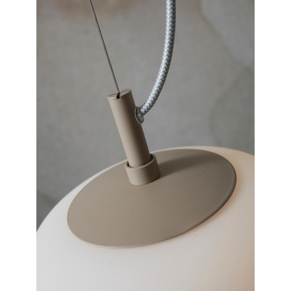 Krémszínű függőlámpa üveg búrával ø 25 cm Sapporo – it's about RoMi-image-3