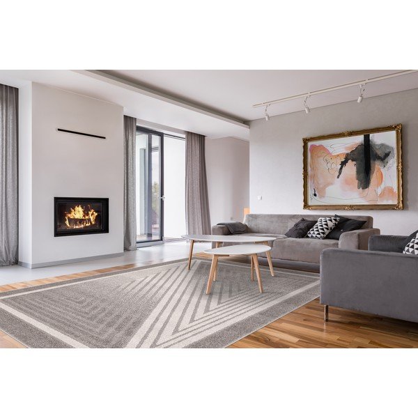 Szürke-krémszínű szőnyeg 200x280 cm Lori – FD-image-1