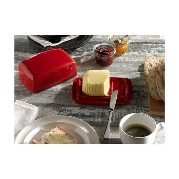 Piros kerámia vajtartó – Emile Henry-image-3