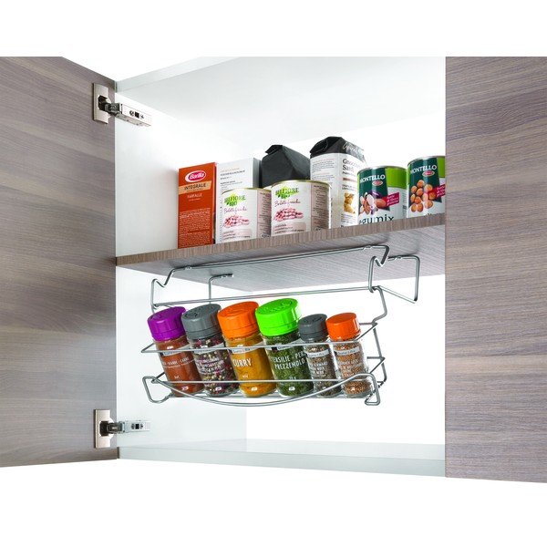 Rozsdamentes acél felfüggeszthető fűszeres polc - Metaltex-image-2