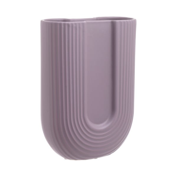 Elegant lila kerámia váza, magasság 24 cm - InArt