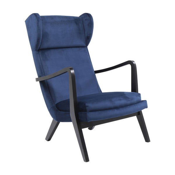 Silence Velvet kék fotel - Kare Design