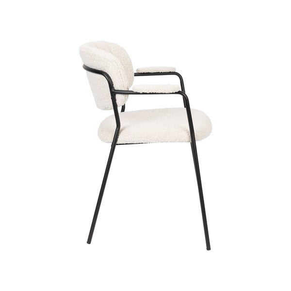 Fehér étkezőszék szett 2 db-os Jolien – White Label-image-3