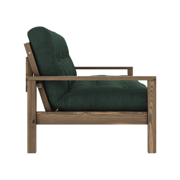 Sötétzöld kinyitható kanapé 205 cm Knob – Karup Design-image-4
