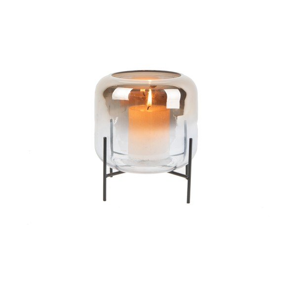Silver Fade üvegváza, magasság 19 cm - PT LIVING-image-1