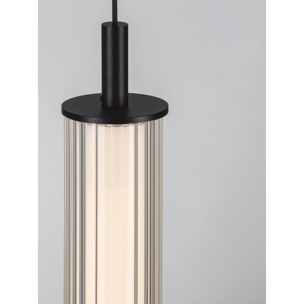Matt fekete alumínium LED dimmelhető függőlámpa üveg búrával ø 6,5 cm Glovia – Nova Luce-image-2