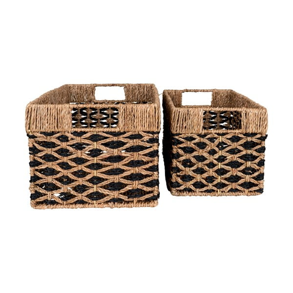 Tengerifű tárolókosár szett 2 db-os 25x40x21 cm Salar – House Nordic-image-3