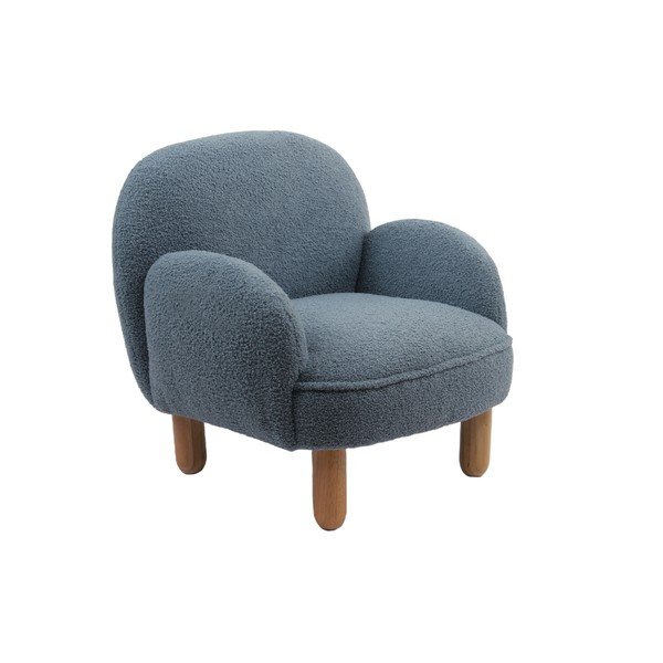 Kék buklé gyerek fotel Rocky – Vipack