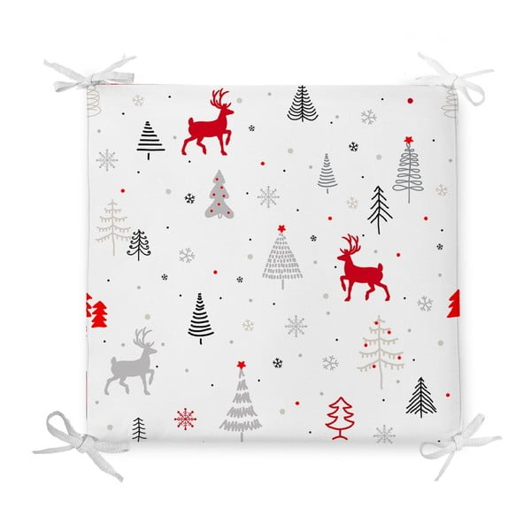 Nordic Holiday karácsonyi pamutkeverék székpárna, 42 x 42 cm - Minimalist Cushion Covers