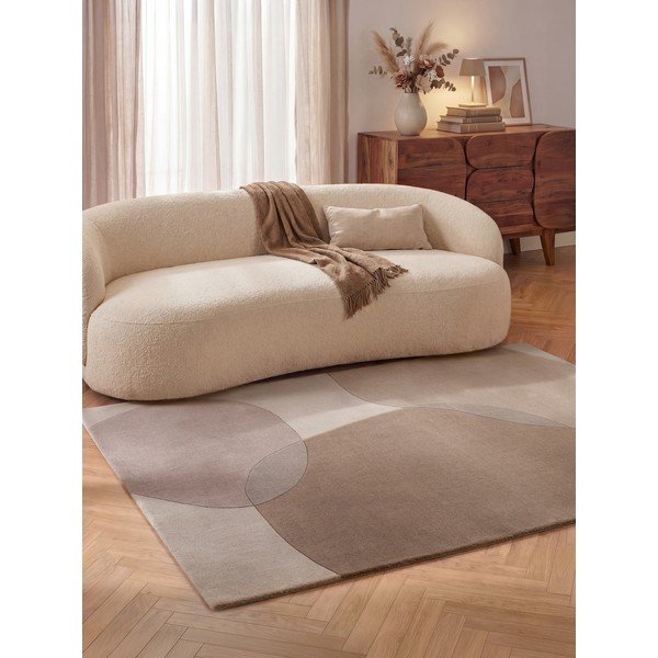 Bézs gyapjú szőnyeg 120x170 cm Ovia – Villeroy&Boch-image-1