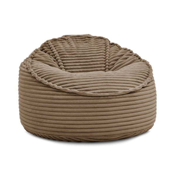 Barna kordbársony babzsákfotel Socrate – Bobochic Paris-image-3